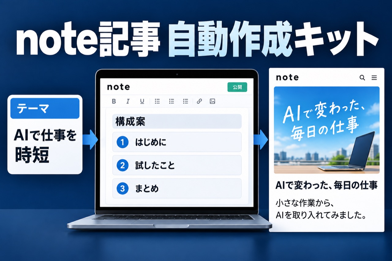 note記事 自動作成キット