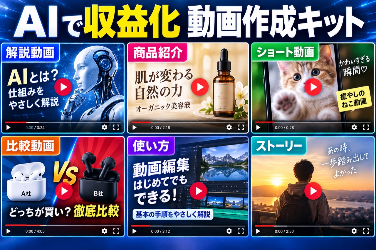 AIで収益化 動画作成キット